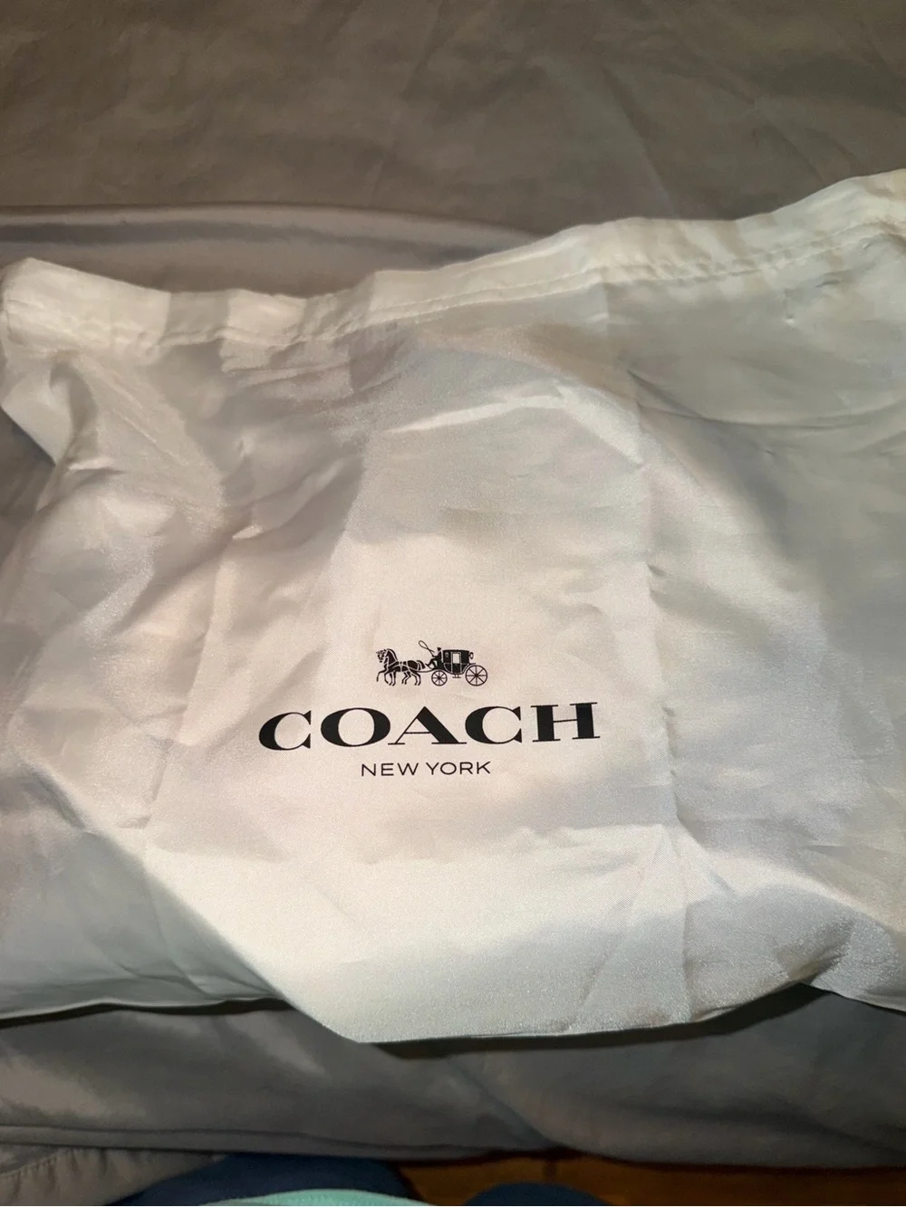 Coach Cream Star-Print Mini Bucket Crossbody